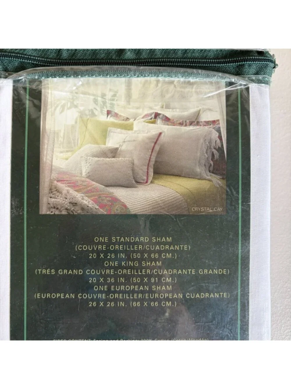 NEW! Lauren Ralph Lauren CRYSTAL CAY VOILE Green Lime Euro European Sham